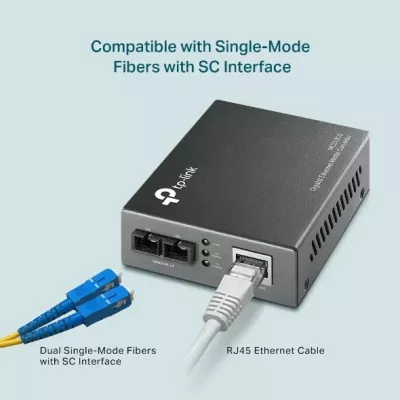 Media konvertues TP-Link MC210CS, Gigabit, 1000 Mbit/s, single-mode, SC, i zi