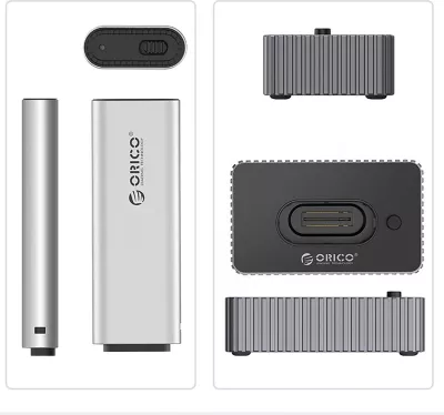 Docking station Orico IT18C3 për SSD M.2 NVMe/SATA, 8TB, USB-C, Gri
