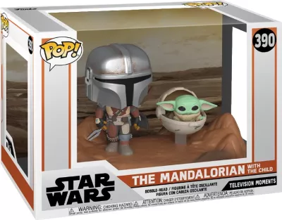 Figurinë koleksionuese Funko POP Moment Star Wars Mandalorian & The Child (set 2 personazhe)