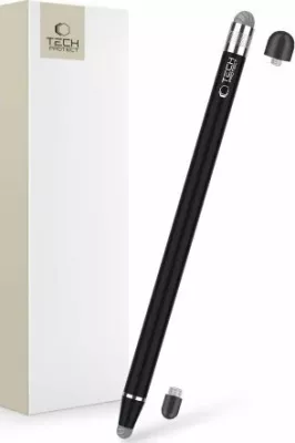 Stilolaps touch Tech-Protect USP100 4-Tip, universal, 3 butona, set me 4 maja, e zezë