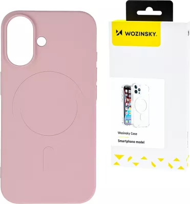Mbështjellës silikon Wozinsky për Samsung Galaxy S25 Ultra, MagSafe, Rozë