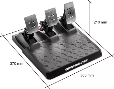 Volan garash Thrustmaster T248R, PC/PS5/PS4, force feedback 3.1 Nm, LCD, me set 3 pedale T3PM, i zi