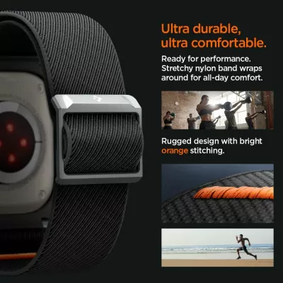 Mbështjellës Spigen Lite Fit Pro me rrip për Apple Watch Ultra 1/2 (49mm), Matte Black