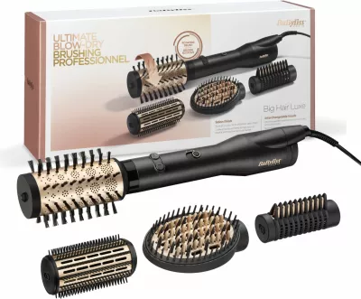Furçë elektrike për flokë BaByliss AS970E me aksesorë, e zezë