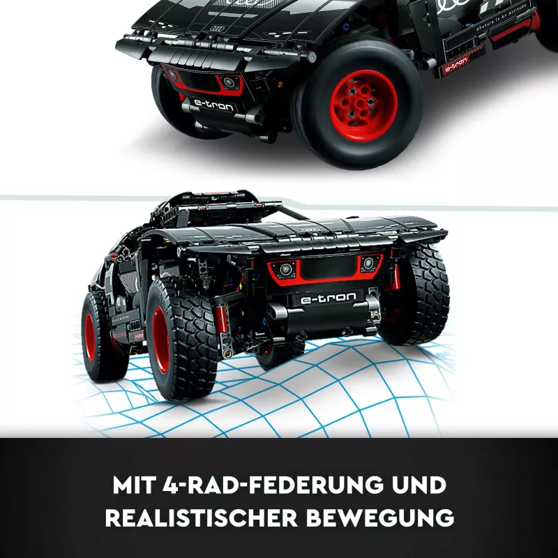 Set ndërtimi LEGO Audi RS Q e-tron, 10 vjet, Plastikë, 914 pjesë, 1.86 kg