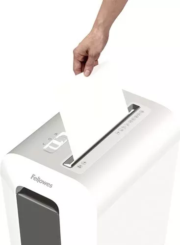 Shredder Fellowes LX65, particle-cut, 22L, i bardhë