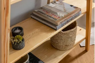 Raft librash Hanah Home, Perla, ngjyrë lisi