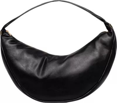 Çantë krahu për femra Calvin Klein Pinched Soft Crescent LG LV04F3009G, e zezë
