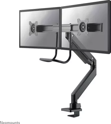 Krah monitori Neomounts NM-D775DXBLACK, për 2 ekrane, 32 inç, kapëse/gromet, i zi