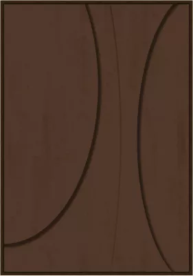 Pikturë dekorative Carnelian, kafe, 80x120x4cm