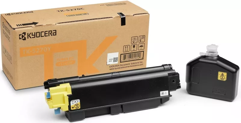 Toner Kyocera TK-5270Y, 6000 faqe, Verdhë thumbnail 2