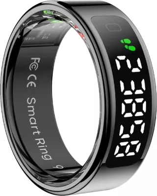 Unazë smart, Colmi R12, madhësi 7, 17.9 mm, ekran LED, 1ATM, bateri 3-5 ditë, e zezë