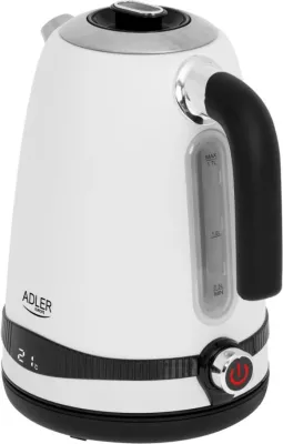 Vluese uji Adler AD 1295W, 2200W, 1.7L, e bardhë 