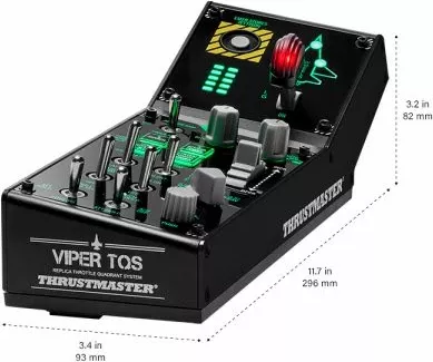 Panel kontrolli fluturimi Thrustmaster Viper Panel, 43 butona, i ndriçuar, për PC, i zi