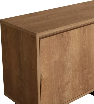 Set mobiljesh për dhomë dite, Skye Decor, Laxus Takım 6, ngjyrë arrë dhe e zezë