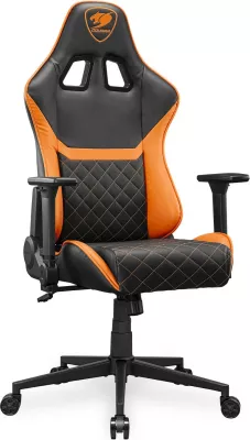 Karrige gaming Cougar Armor One V2, e zezë/portokalli