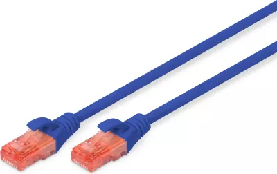 Kabllo rrjetit Digitus Cat6, 2m, U/UTP, LSZH, RJ-45, kaltër