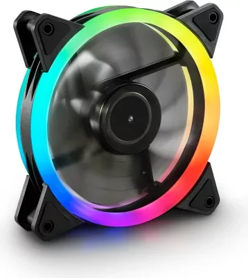 Ventilator RGB SHARKOON SHARK Blades 120mm, 3-pin, shumëngjyrësh