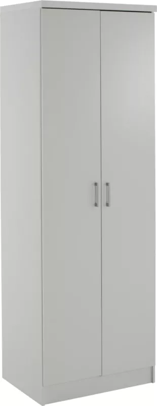 Dollap BAILEY FH337.05 2-dyer 3 rafte melamine, ngjyrë e bardhë, 60x43x181 cm