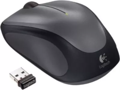 Maus wireless Logitech M235, nano USB, 3 butona, optik, gri