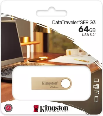 USB Kingston DataTraveler SE9 G3 64GB gold