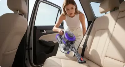 Fshesë me bateri Yaber L10 56AW, 170W, HEPA, 0.6L, 1.3kg, vjollcë/zezë