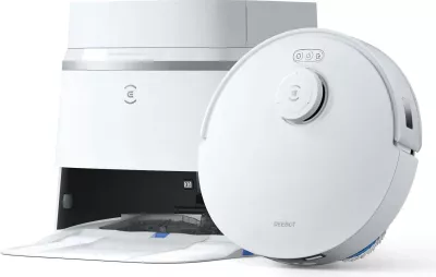 Robot fshesë me korent 2-në-1 Ecovacs Deebot T30 PRO OMNI, 11000Pa, bateri 5200mAh, stacion Mini OMNI, i bardhë