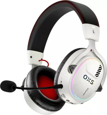 Kufje gaming OXS Storm G2, wireless & Bluetooth, me mikrofon, pearl white
