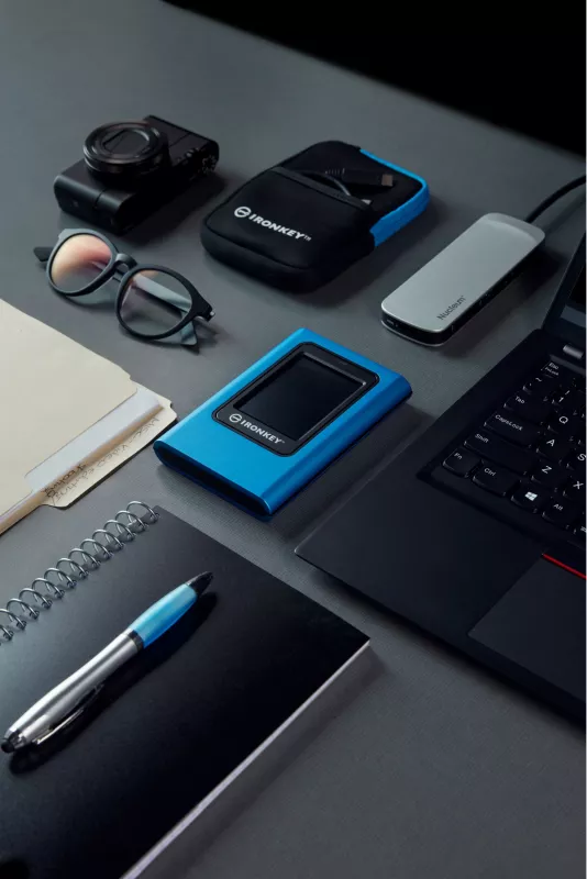 SSD i jashtëm Kingston IronKey Vault Privacy 80, 960GB, USB Type-C, Blu