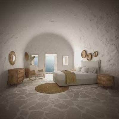 Degë artificiale dekorative, bambu, natyrale e zezë, 60x25x140 cm