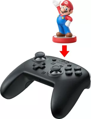 Gamepad Nintendo Switch 2 Pro, wireless, 40 orë bateri, i zi