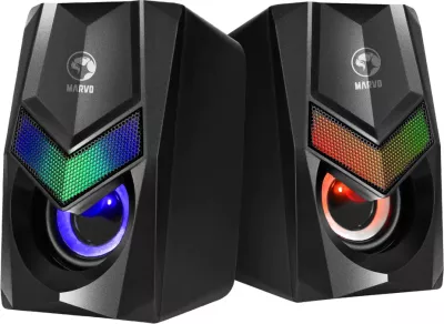 Altoparlantë Marvo SG-118 2.0 RGB, USB/AUX, 2x3W, zi