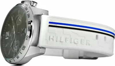 Orë dore për meshkuj Tommy Hilfiger, e bardhë