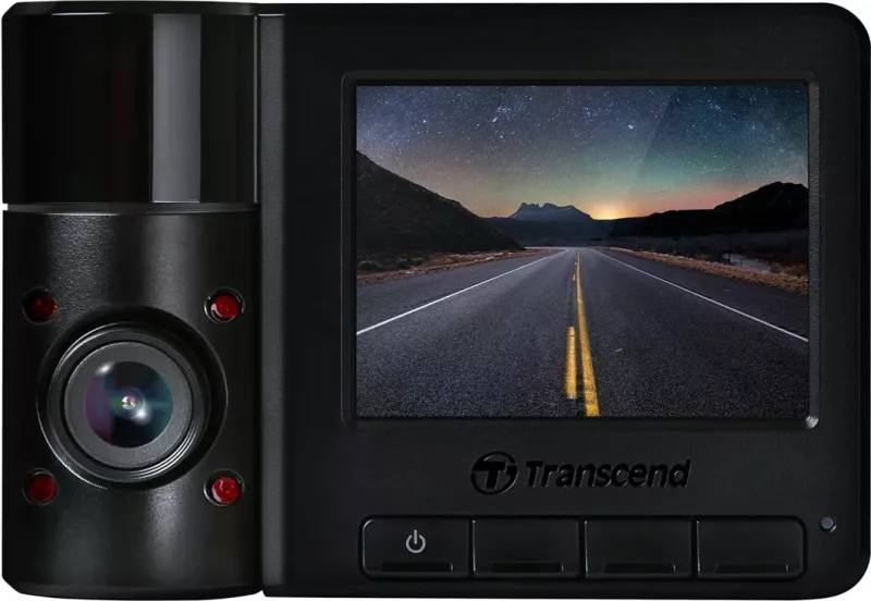 Dashcam Transcend DrivePro 550, 64GB, e zezë