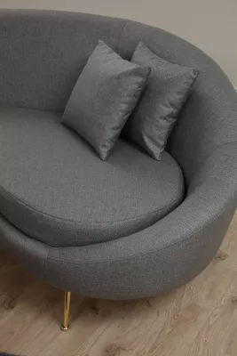 Divan treshe, ngjyrë gri e errët, Atelier del Sofa, Eses