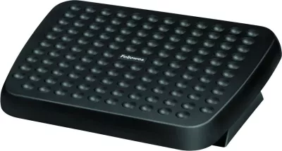 Mbështetës këmbësh për zyrë ergonomik Fellowes, e zezë