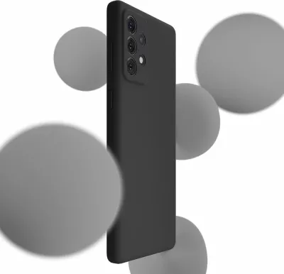 Mbështjellës silikon Samsung Galaxy A53 5G 3mk, i zi