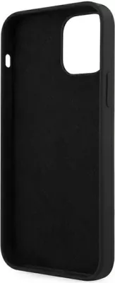Mbështjellës Guess GUHCP12SLSVSBK për iPhone 12 mini 5.4", hardcase silikon/TPU, Vintage Script, i zi