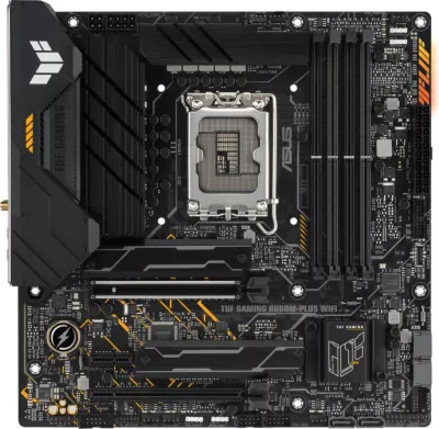 Pllakë amë ASUS TUF GAMING B660M-PLUS WIFI, DDR5, LGA1700, mATX, Wi‑Fi 6, 2.5GbE, USB 3.2 Gen 2x2, e zezë