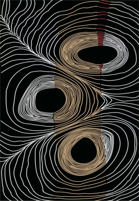 Tepih për dhomë ndeje JOSIANE me thekë, ngjyrë zezë-ari-gri, 120x170 cm, FH7677.27