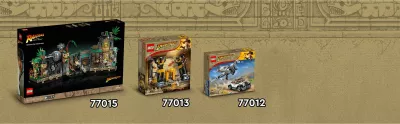 Set ndërtimi LEGO Indiana Jones 77013, Escape from the Lost Tomb, shumëngjyrësh