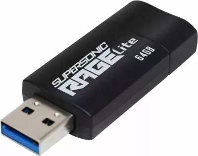 USB memorje Patriot Supersonic Rage Lite 64GB USB 3.2 Gen 1 120MB/s e zezë/blu