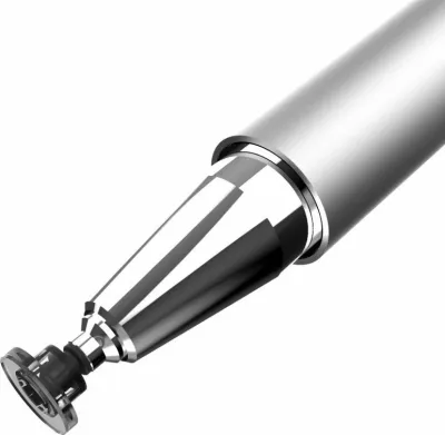 Stylus Tech-Protect Charm, për tabletë/smartphone, Bardhë/Argjendtë