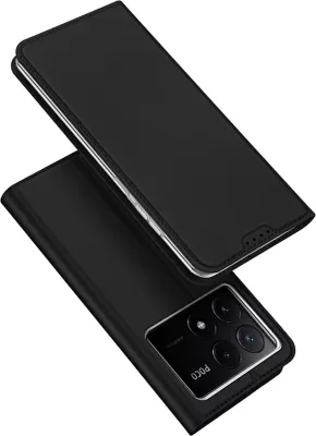 Mbështjellës Dux Ducis Skin Pro për Xiaomi Poco X6 Pro 5G/Redmi K70E, me kapak, xhep për kartela, e zezë