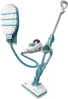Pastrues me avull BLACK+DECKER FSMH1351SM-QS, 0.5 L, 1300 W, bardhë/turquoise