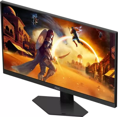 Monitor gaming, AOC, 24G4HRE, 24" FHD 200Hz Fast IPS 1ms GtG HDR10 G-Sync, e zezë/e kuqe