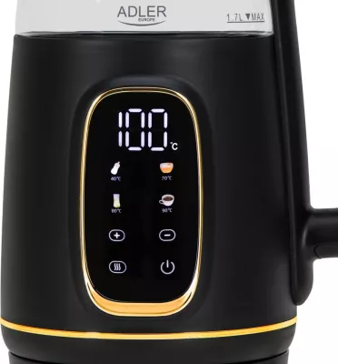 Ibrik elektrik Adler AD 1305bg, 1.7L, LED, Touch, i zi-ari