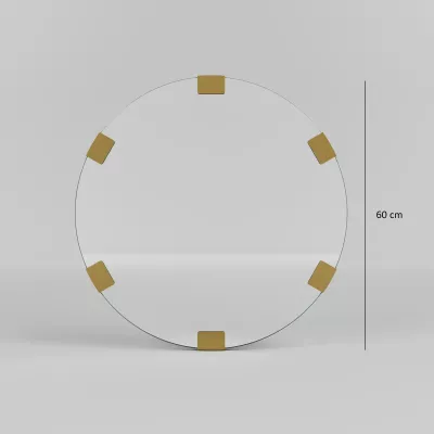 Pasqyrë dekorative, ngjyrë ari, Skye Decor, Chakra Mirror