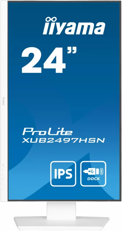 Monitor iiyama ProLite XUB2497HSN-W1, 23.8", Full HD, LED, Bardhë