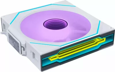 Ventilator PC Lian Li UNI FAN SL-INF120 ARGB Wireless Reverse Blade 120mm PWM (12RSLIN1W1W) e bardhë 1 copë